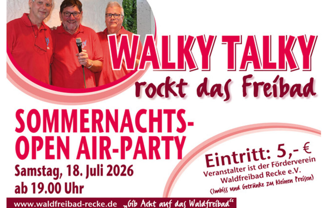Sommernachtsparty im Waldfreibad Recke